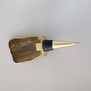 Agate bottle stopper